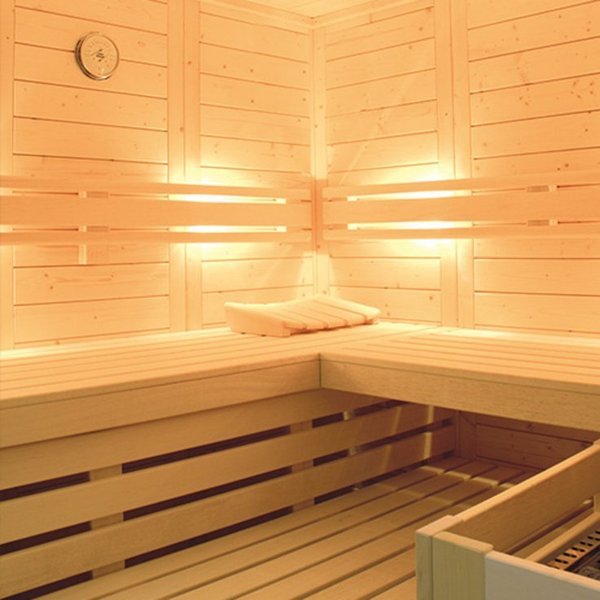 Massivholz-Sauna -*AREND TALVA*- kplt. mit Ofen u. Steuerung
